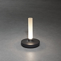 Konstsmide LED Akku-Tischleuchte BIARRITZ, 2,5W, 1800/2700/4000K, IP54, dimmbar, dunkelgrau