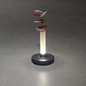 Konstsmide LED Akku-Tischleuchte BIARRITZ, 2,5W, 1800/2700/4000K, IP54, dimmbar, dunkelgrau