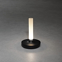 Konstsmide LED Akku-Tischleuchte BIARRITZ, 2,5W, 1800/2700/4000K, IP54, dimmbar, schwarz