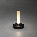 Konstsmide LED Akku-Tischleuchte BIARRITZ, 2,5W, 1800/2700/4000K, IP54, dimmbar, schwarz