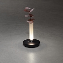 Konstsmide LED Akku-Tischleuchte BIARRITZ, 2,5W, 1800/2700/4000K, IP54, dimmbar, schwarz