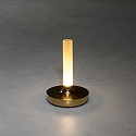 Konstsmide LED Akku-Tischleuchte BIARRITZ, 2,5W, 1800/2700/4000K, IP54, dimmbar, gold