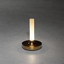 Konstsmide LED Akku-Tischleuchte BIARRITZ, 2,5W, 1800/2700/4000K, IP54, dimmbar, gold