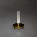 Konstsmide LED Akku-Tischleuchte BIARRITZ, 2,5W, 1800/2700/4000K, IP54, dimmbar, gold