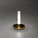 Konstsmide LED Akku-Tischleuchte BIARRITZ, 2,5W, 1800/2700/4000K, IP54, dimmbar, gold