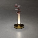 Konstsmide LED Akku-Tischleuchte BIARRITZ, 2,5W, 1800/2700/4000K, IP54, dimmbar, gold
