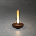Konstsmide LED Akku-Tischleuchte BIARRITZ, 2,5W, 1800/2700/4000K, IP54, dimmbar, rostfarben