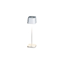 LED Akku-Tischleuchte CAPRI MINI, eckig, 2,2W, 2700/3000K, IP54, dimmbar, weiß