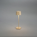 Konstsmide Lampe de table  accu CAPRI MINI USB angulaire IP54, couleur sable gradable