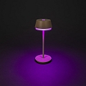 Konstsmide Lampada da tavolo a batteria LYON con connessione USB, CCT Switch, RGB, con dimmer a sfioramento IP54, sabbia dimmerabile