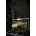 Konstsmide Outdoor LED Akku-Tischleuchte LYON, IP54, 2700 / 3000 / 4000K / RGB, mit USB-Port + Touch-DImmer, terracotta