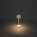 Konstsmide Outdoor LED Akku-Tischleuchte LILLE MINI, IP54, 2200 / 2700K, USB-Ladeschale, dimmbar, sand
