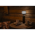 Konstsmide Outdoor LED Akku-Tischleuchte BOTTLE, IP54, 2200 / 2700K, vom Fu abnehmbar, dimmbar, schwarz