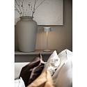 battery table lamp MENTON USB IP54, grey, lacquered dimmable