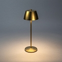 Lampe de table  accu EZE USB IP54, or mat