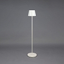 Konstsmide battery floor lamp POMEZIA MEDIUM USB IP54, white dimmable
