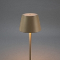 Konstsmide battery floor lamp POMEZIA MEDIUM USB IP54, sand coloured dimmable