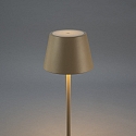 Konstsmide battery floor lamp POMEZIA MEDIUM USB IP54, sand coloured dimmable
