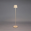 Konstsmide battery floor lamp POMEZIA MEDIUM USB IP54, sand coloured dimmable