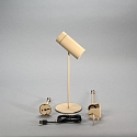battery table lamp MULTI 3in1 IP54, sand coloured dimmable