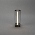 Konstsmide Lampe de table  accu EDISON S USB IP54, anthrazit gradable