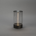 Konstsmide Lampe de table  accu EDISON M USB IP54, anthrazit gradable
