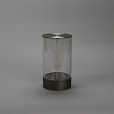 Konstsmide Lampe de table  accu EDISON M USB IP54, anthrazit gradable