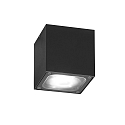 HighPower LED Auen-Deckenleuchte CESENA, 6W 3000K 400lm, Anthrazit, Aluminium / Klarglas