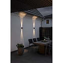 Konstsmide LED Auen-Wandleuchte CHIERI, IP54, Up/Down, verstellbar 0-90, 12W 3000K 900lm, Anthrazit, Aluminium / Klarglas