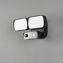 Applique da esterno SMARTLIGHT DOUBLE con rilevatore di movimento, con camera IP54, nero dimmerabile