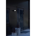 Konstsmide Applique da esterno SMARTLIGHT DOUBLE con rilevatore di movimento, con camera IP54, nero dimmerabile