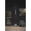 Konstsmide LED outdoor wall luminaire CREMONA, 2 FX-stripes + light beam, 3W 3000K 360lm, anthracite alu / clear glass / frosted acrylic Konstsmide LED outdoor wall luminaire CREMONA, 2 FX-stripes + light beam, 3W 3000K 360lm, anthracite alu / clear glass / frosted acrylic