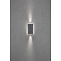 Konstsmide LED outdoor wall luminaire CREMONA, with backlight + light beam, adjustable, 3W 3000K 360lm, anthracite alu / clear glass Konstsmide LED outdoor wall luminaire CREMONA, with backlight + light beam, adjustable, 3W 3000K 360lm, anthracite alu / clear glass