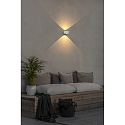 Konstsmide wall luminaire GELA up / down IP54, white 