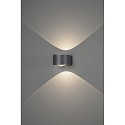 Konstsmide wall luminaire GELA up / down IP54, dark grey 
