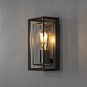 Konstsmide Luminaire mural d’extérieur BRINDISI avec capteur E27 IP54, noir   Konstsmide Luminaire mural d’extérieur BRINDISI avec capteur E27 IP54, noir