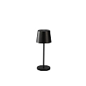 Lampe de table  accu VENCE MINI USB IP54, noir gradable