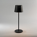 Lampe de table  accu VENCE USB IP54, noir gradable