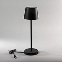 Konstsmide Lampe de table  accu VENCE USB IP54, noir gradable