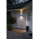 Luminaire mural dextrieur IMOLA haut bas IP44, anthrazit, transparent 
