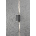 Konstsmide HighPower LED outdoor wall luminaire CREMONA, Up/Down, adjustable beam, 3W 3000K 460lm, anthracite / clear Konstsmide HighPower LED outdoor wall luminaire CREMONA, Up/Down, adjustable beam, 3W 3000K 460lm, anthracite / clear