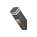Konstsmide Outdoor HighPower LED wall luminaire MASSA, Up/Down/Side, angular, IP54, 8W 3000K 800lm, anthracite aluminium / clear acrylic Konstsmide Outdoor HighPower LED wall luminaire MASSA, Up/Down/Side, angular, IP54, 8W 3000K 800lm, anthracite aluminium / clear acrylic