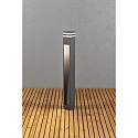 Outdoor HighPower LED path luminaire MASSA, Down/Side, angular, IP54, 8W 3000K 800lm, anthracite aluminium / clear acrylic