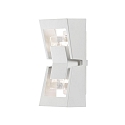 Luminaire mural d'extrieur POTENZA haut bas, grand GU10 IP54, transparent, blanche