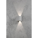 Konstsmide HighPower LED outdoor wall luminaire CREMONA, 3W 3000K 460lm, grey aluminium / clear acrylic, adjustable light outlet Konstsmide HighPower LED outdoor wall luminaire CREMONA, 3W 3000K 460lm, grey aluminium / clear acrylic, adjustable light outlet