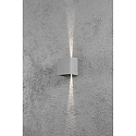 Konstsmide HighPower LED outdoor wall luminaire CREMONA, 3W 3000K 460lm, grey aluminium / clear acrylic, adjustable light outlet Konstsmide HighPower LED outdoor wall luminaire CREMONA, 3W 3000K 460lm, grey aluminium / clear acrylic, adjustable light outlet