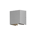 Konstsmide HighPower LED outdoor wall luminaire CREMONA, 3W 3000K 460lm, grey aluminium / clear acrylic, adjustable light outlet Konstsmide HighPower LED outdoor wall luminaire CREMONA, 3W 3000K 460lm, grey aluminium / clear acrylic, adjustable light outlet