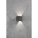 HighPower LED outdoor wall luminaire CREMONA, 3W 3000K 460lm, anthracite aluminium / clear acrylic, adjustable light outlet