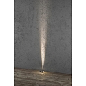 Konstsmide Outdoor HighPower LED in-ground spot, IP65, angular, 6W 3000K 600lm, adjustable light gate 0-120, inox 304 / clear glass