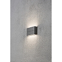 HighPower LED Auen-Wandleuchte CHIERI WIDE, Up/Down, 2x6W 3000K 950lm, Anthrazit, Aluminium / Acrylglas opal